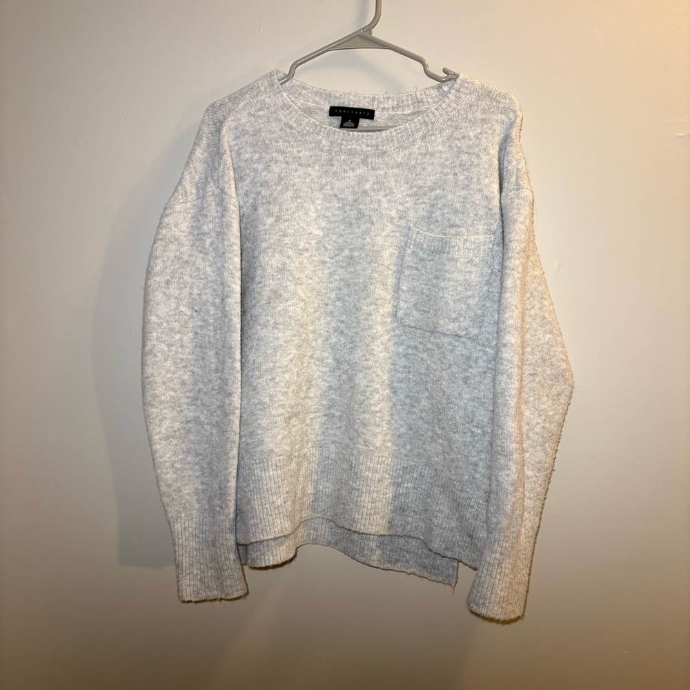 Nordstrom Gray Crew Neck Sweater